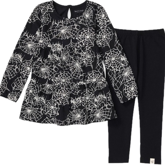 Black Spider Web Girls Outfit - Picture 1 of 1
